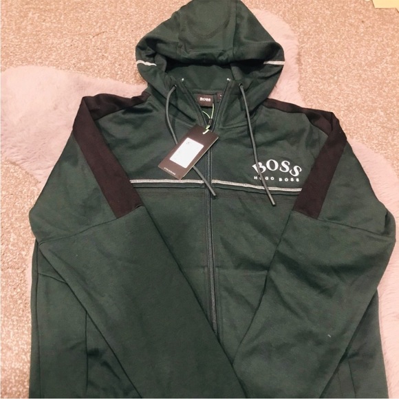 NWT’s Hugo Boss Full Zip Hoodie Men’s Size Medium - Picture 4 of 7